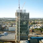World’s Tallest Hybrid Timber Tower by SHoP and BVN Reaches Full Height in Sydney
