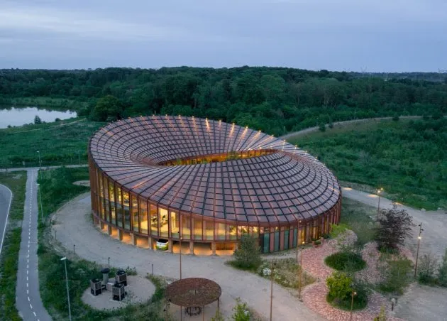 BIG Designs Dymak’s Circular Headquarters as a Living Showcase of Sustainable Materials