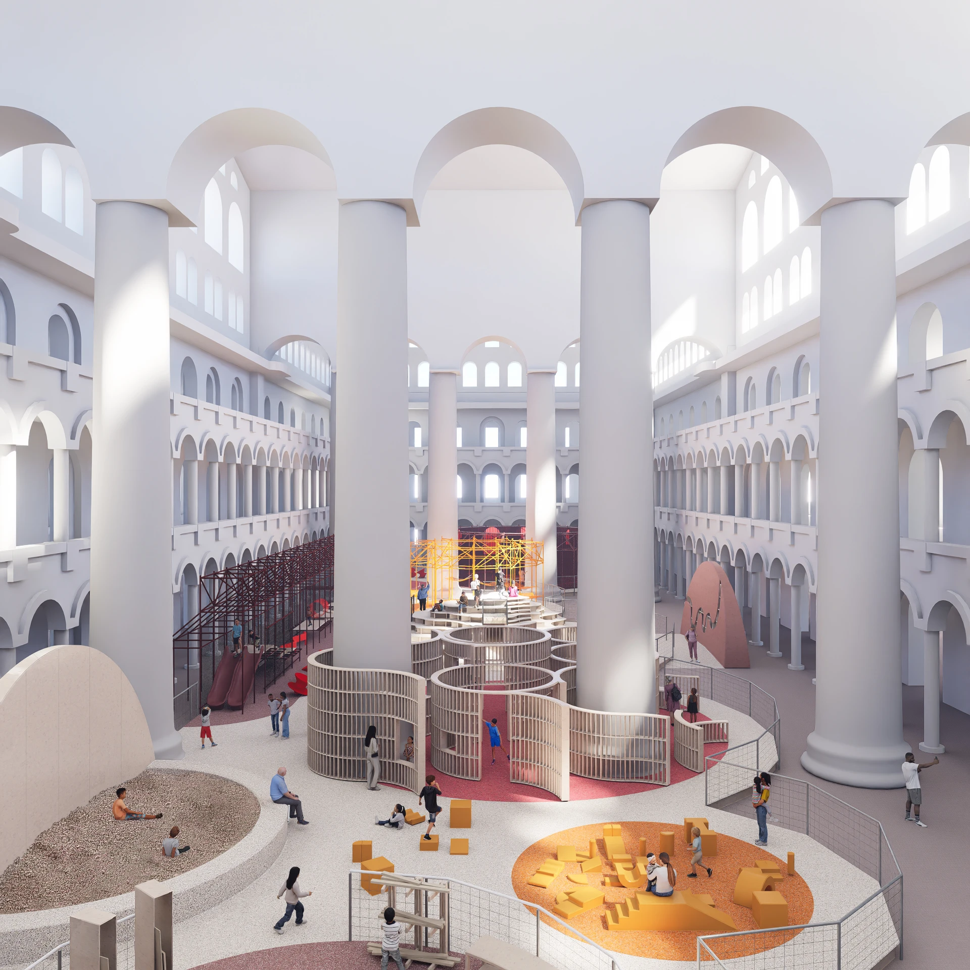 Snarkitecture Transforms the National Building Museum into an Immersive Indoor Playground