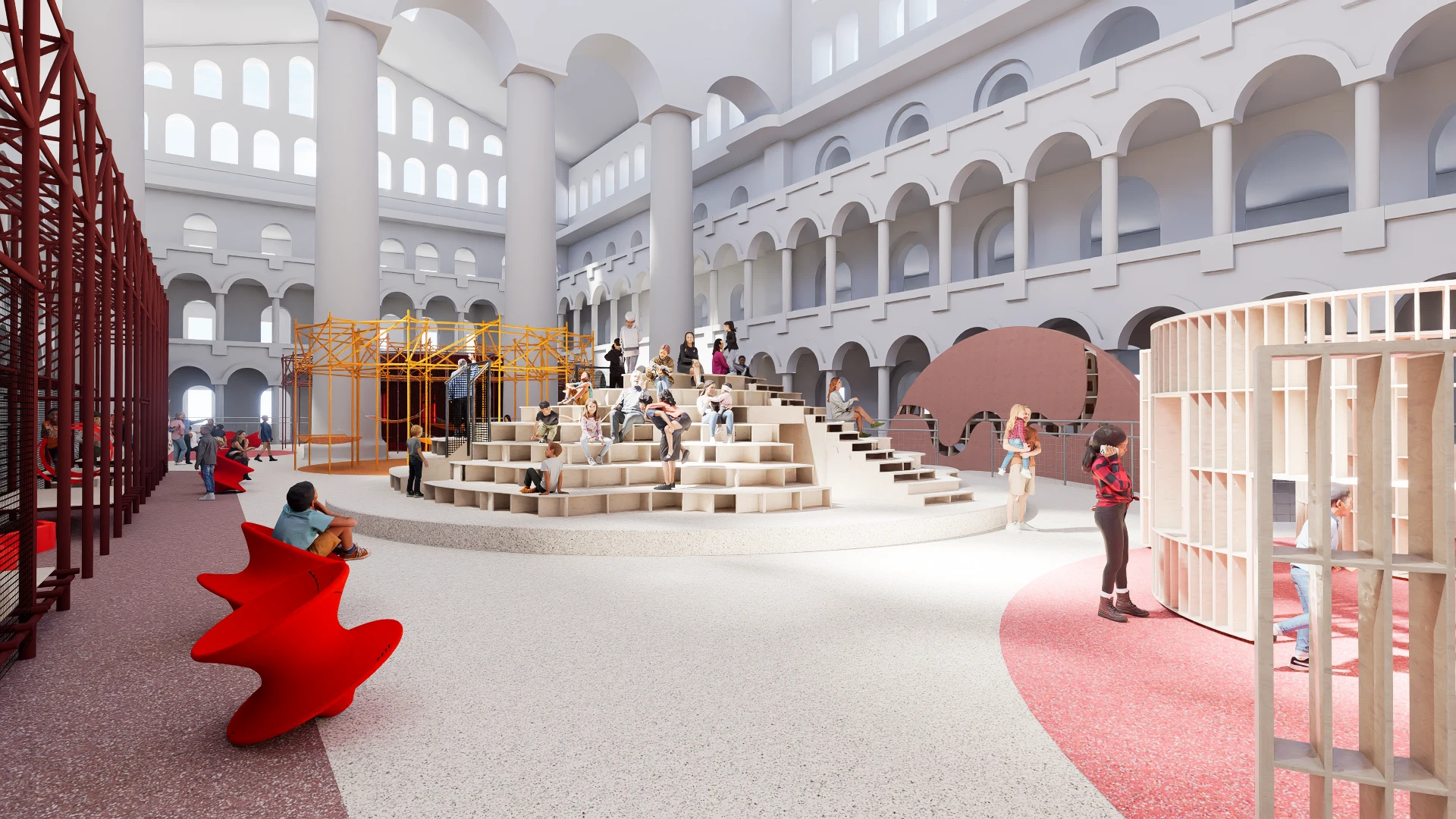 Snarkitecture Transforms the National Building Museum into an Immersive Indoor Playground