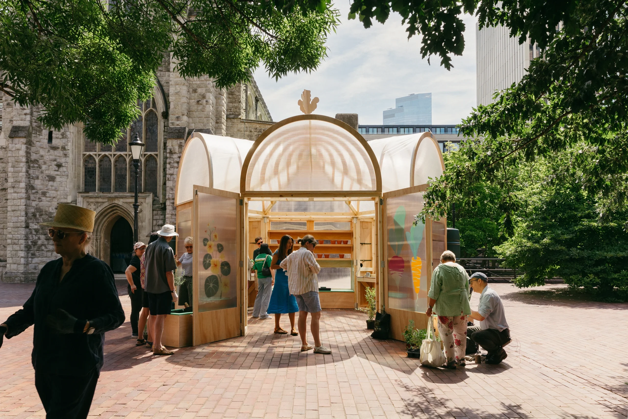 Studio Folk Architects and Raskl Bring Greenhouse Pavilion to the London Festival of Architecture