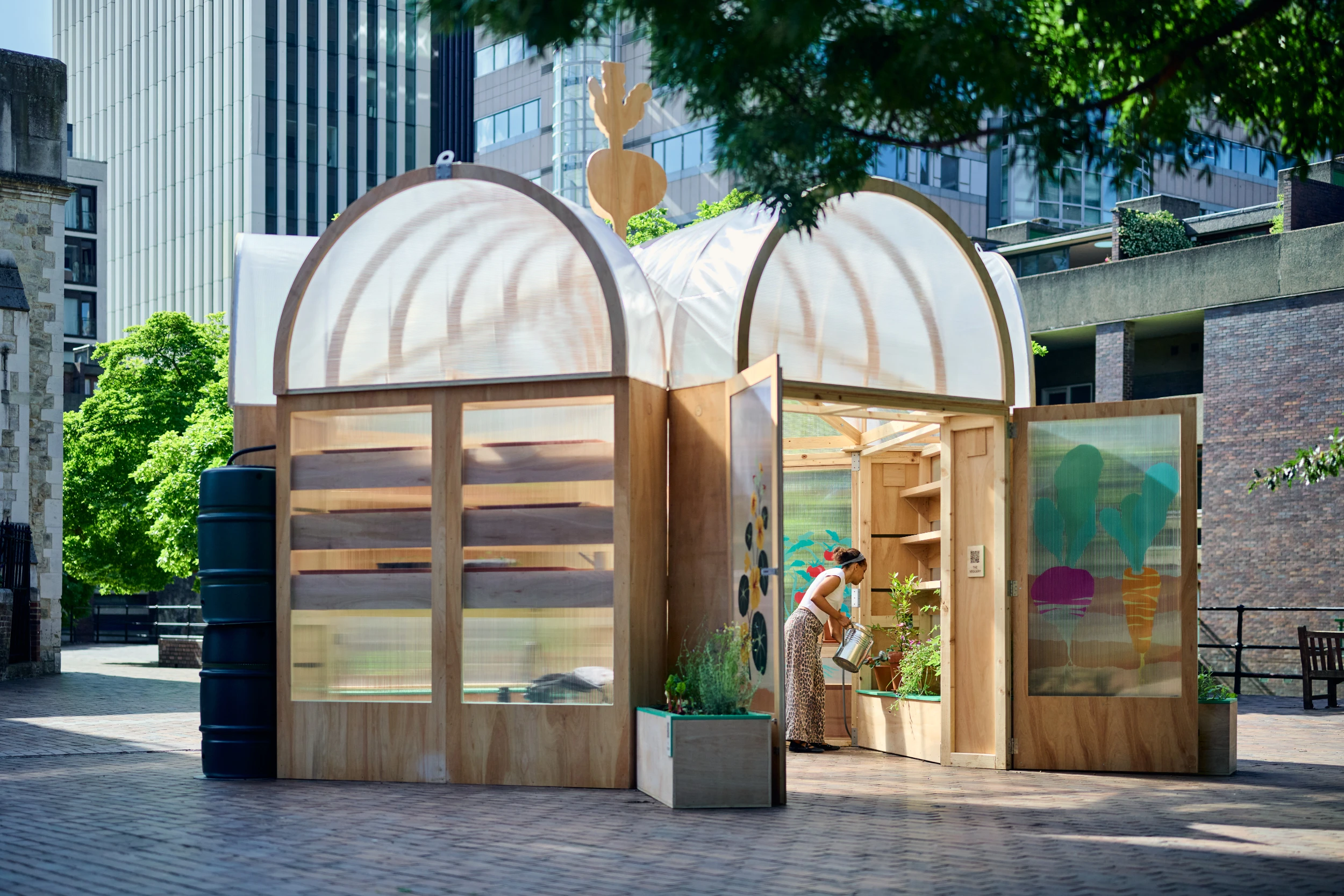 Studio Folk Architects and Raskl Bring Greenhouse Pavilion to the London Festival of Architecture
