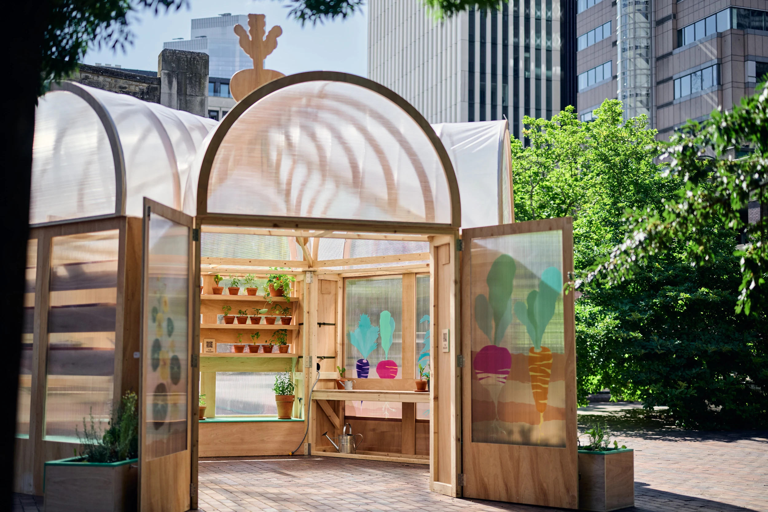 Studio Folk Architects and Raskl Bring Greenhouse Pavilion to the London Festival of Architecture