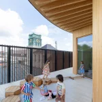 Kéré Architecture Designs a Five-Storey Timber Kindergarten at TUM Built Around Play, Community and Care